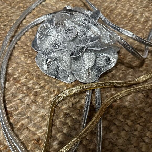 Italian Leather Flower Belt main image 5